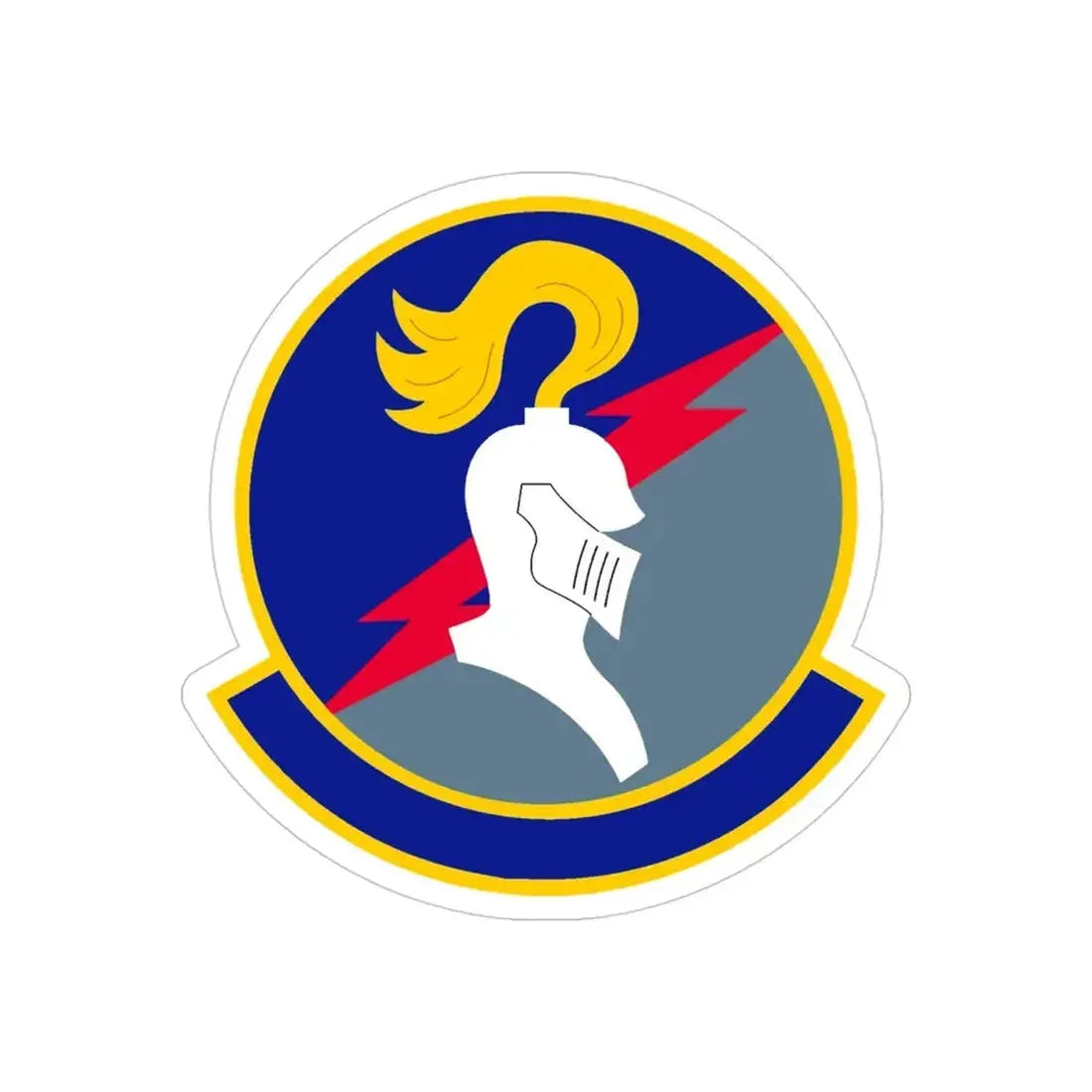 824 Base Defense Squadron ACC (U.S. Air Force) REVERSE PRINT Transparent Die-Cut STICKER - The Sticker Space