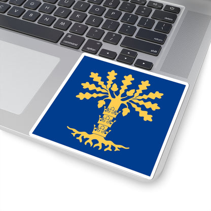 Blekinge lan vapenflagga (Sweden) STICKER Vinyl Kiss-Cut Decal
