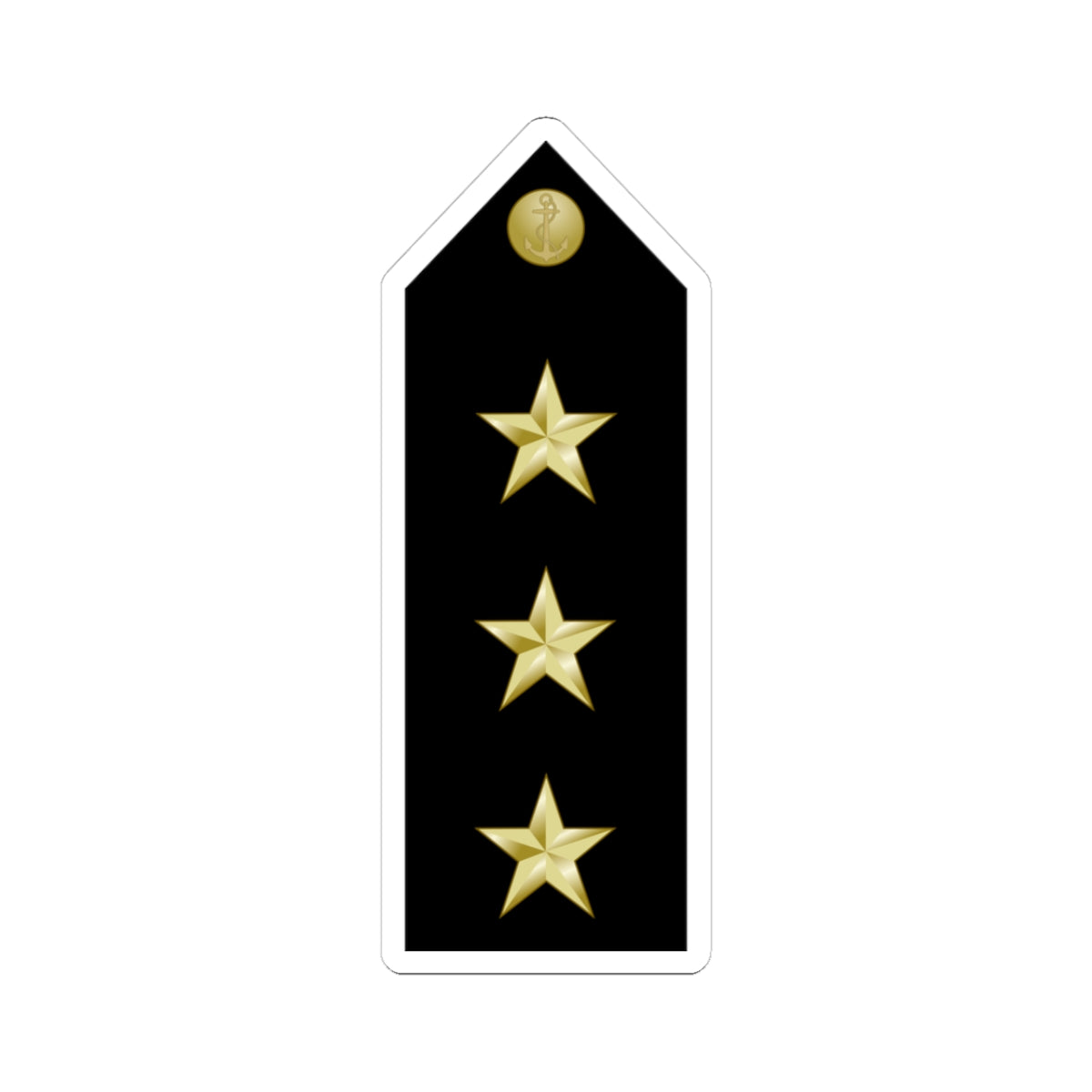 EgyptianNavyInsignia Lieutenant shoulderboard (Egypt) (Military Rank) STICKER Vinyl Kiss-Cut Decal