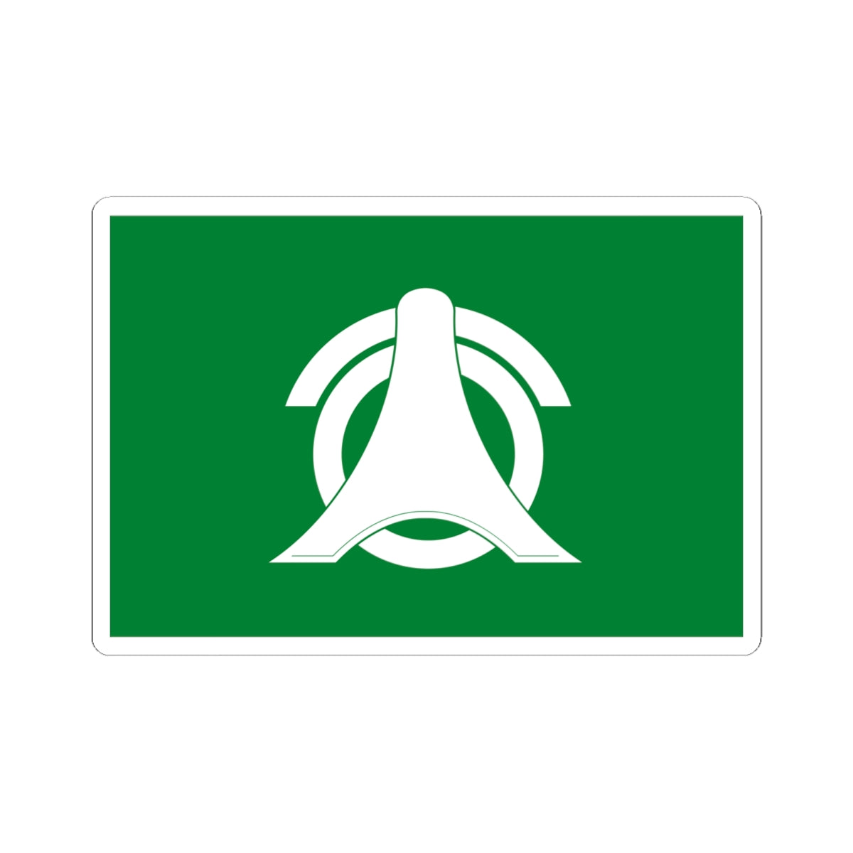 Flag of Nishiokoppe Hokkaido (Japan) STICKER Vinyl Kiss-Cut Decal