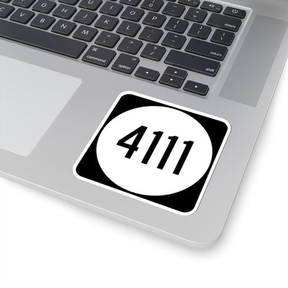 PR tertiary 4111 (Puerto Rico) (Road Sign) STICKER Vinyl Kiss-Cut Decal