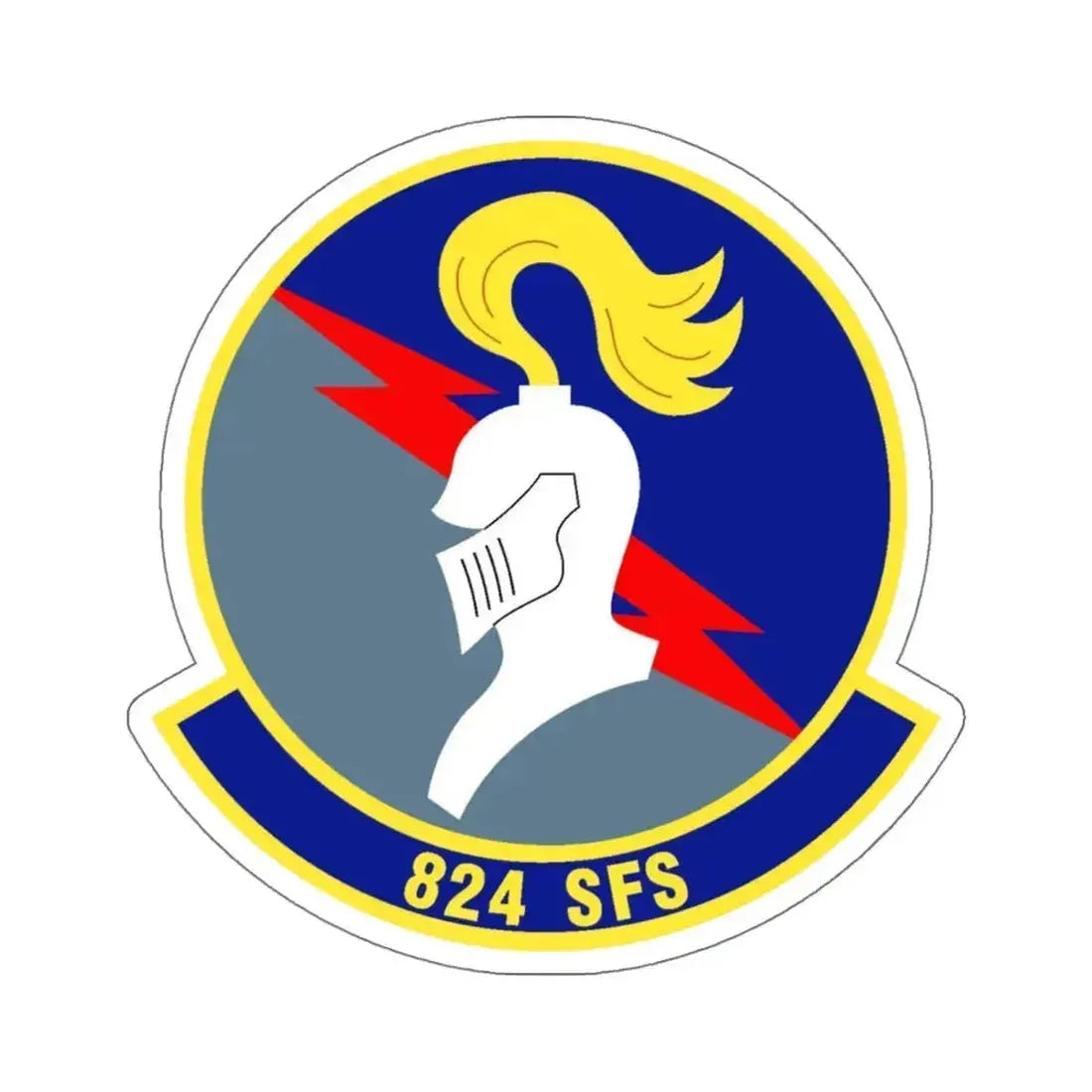 824th Security Forces Squadron (U.S. Air Force) STICKER Vinyl Die-Cut Decal 4 Inch - The Sticker Space