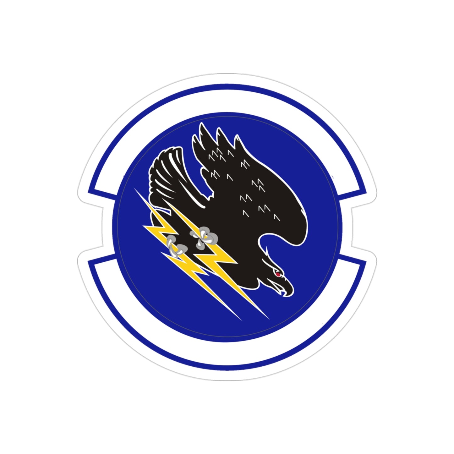 9 Space Operations Squadron AFRC (U.S. Air Force) REVERSE PRINT Transparent STICKER-3" × 3"-The Sticker Space