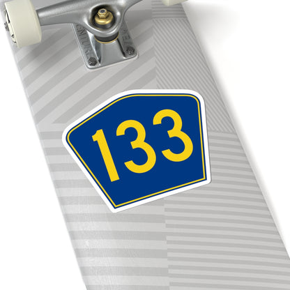 PR secondary 133 (Puerto Rico) (Road Sign) STICKER Vinyl Kiss-Cut Decal