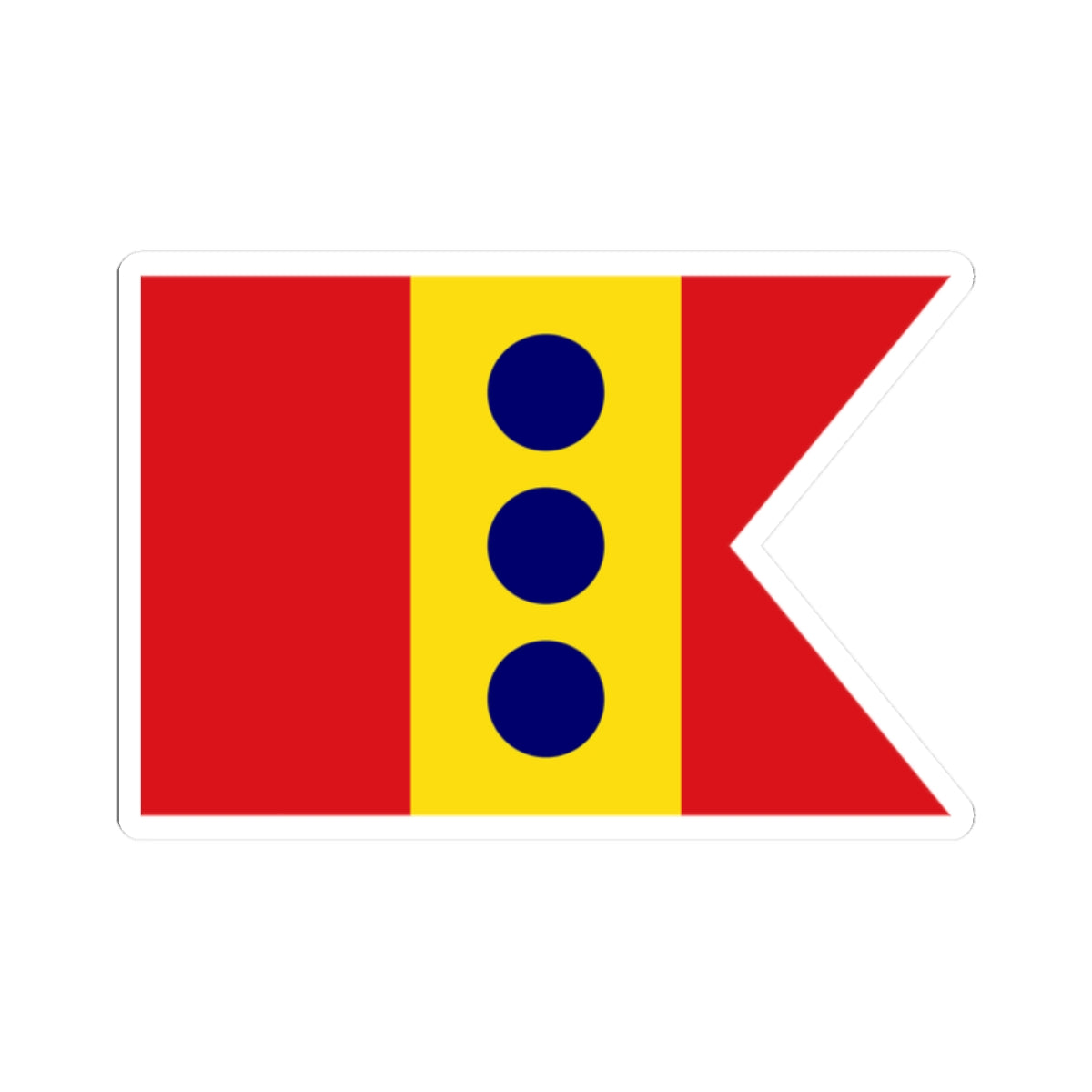 Flag of Lieutenant General Spain 1923-1931 1938-1977 (Spain) STICKER Vinyl Kiss-Cut Decal