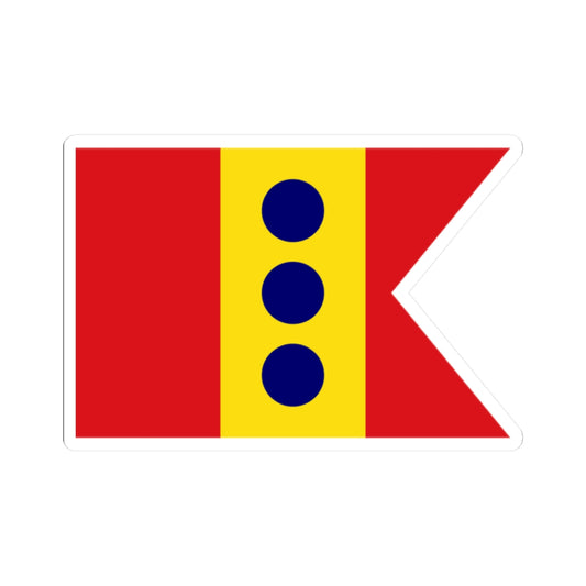 Flag of Lieutenant General Spain 1923-1931 1938-1977 (Spain) STICKER Vinyl Kiss-Cut Decal