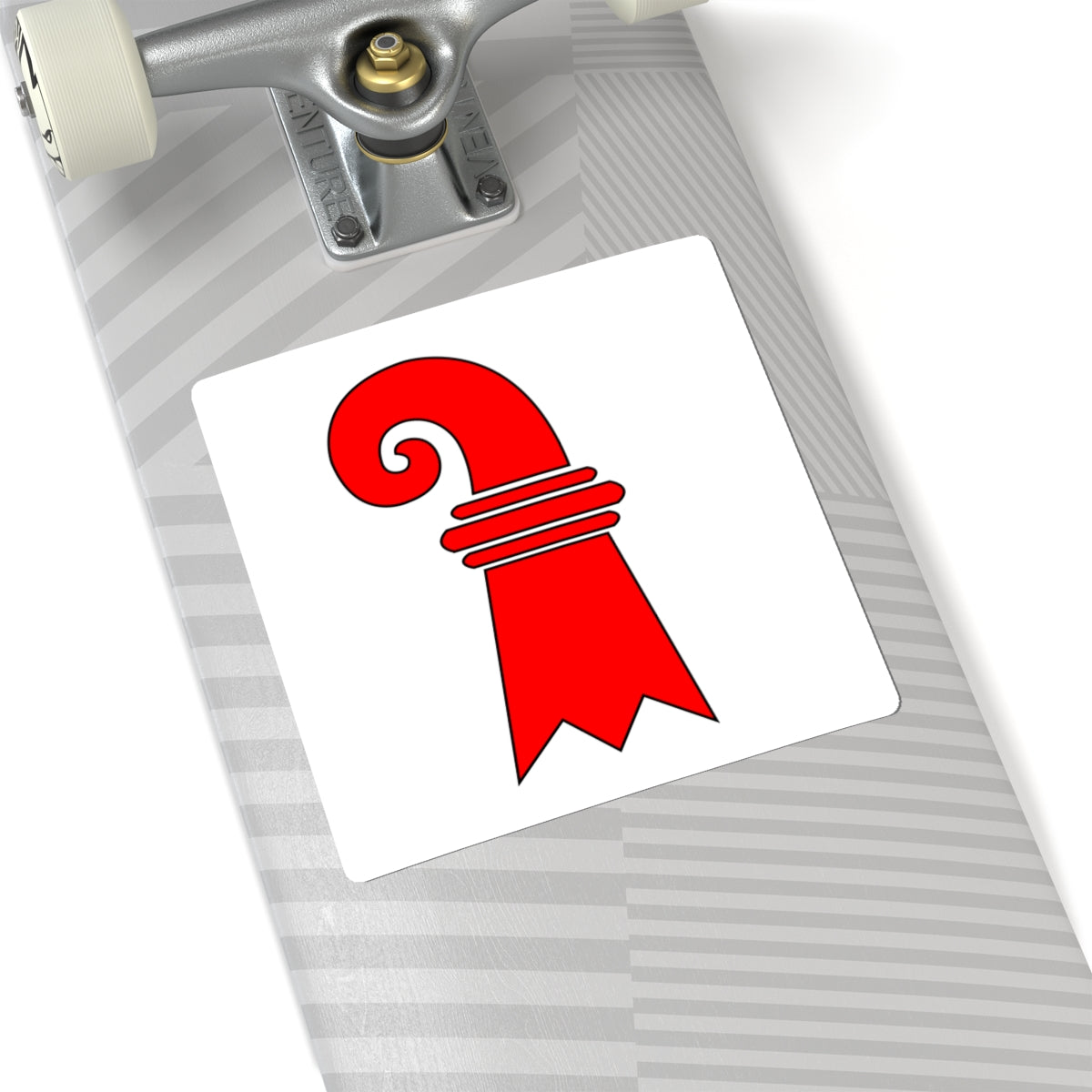 Flag of the Roman Catholic Diocese of Basel (Switzerland) STICKER Vinyl Kiss-Cut Decal