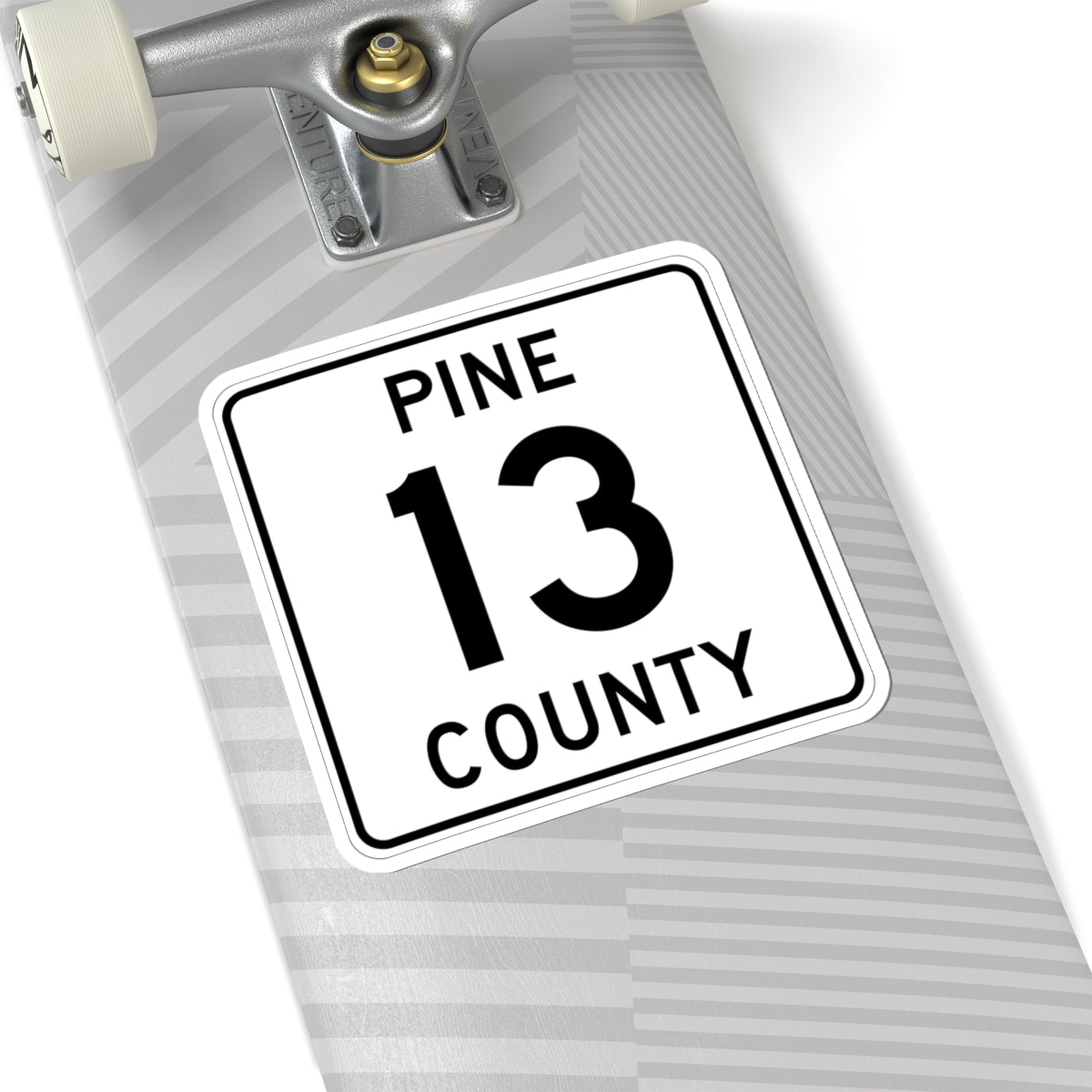 Pine County Route 13 MN (Minnesota) (Road Sign) STICKER Vinyl Kiss-Cut Decal