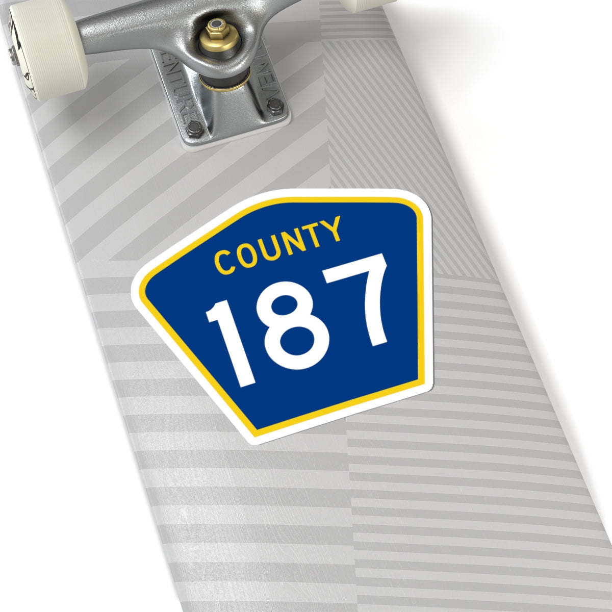 County 187 MN (Minnesota) (Road Sign) STICKER Vinyl Kiss-Cut Decal