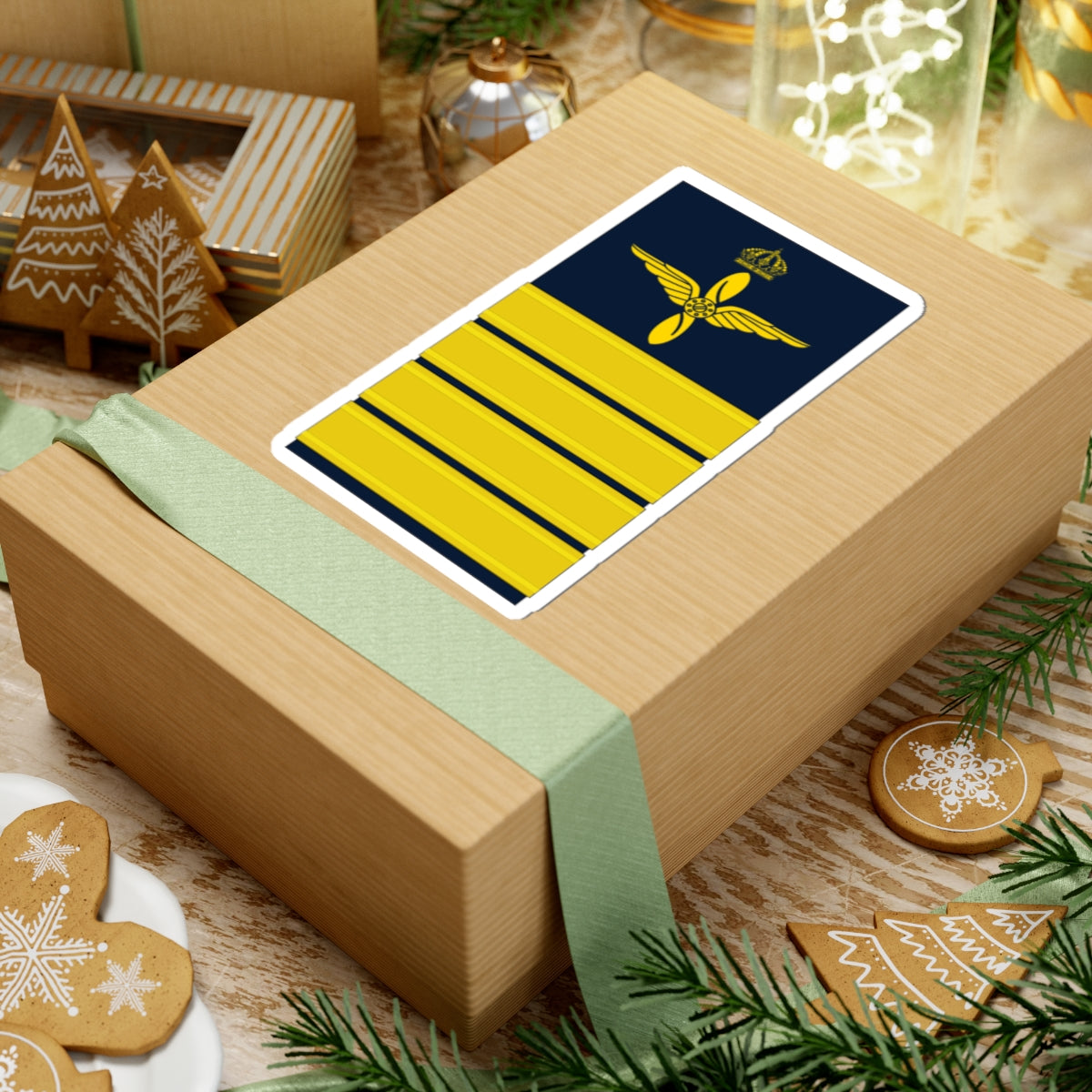 OF 5 Överste FV hylsa (Sweden) (Military Rank) STICKER Vinyl Kiss-Cut Decal