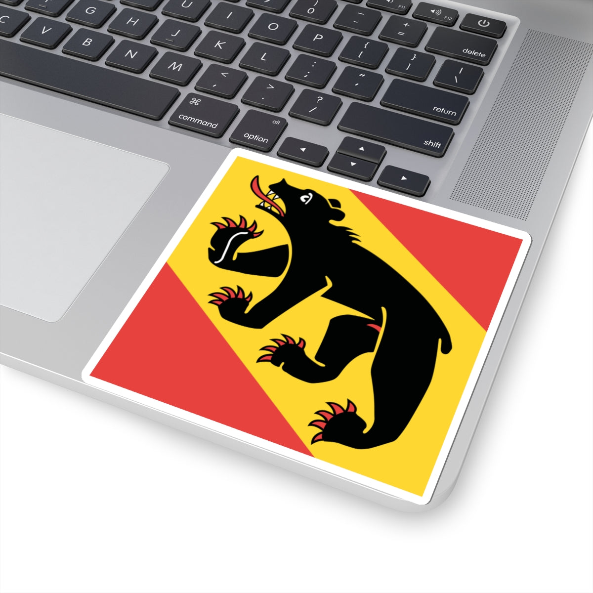 Flag of Canton of Bern (Switzerland) STICKER Vinyl Kiss-Cut Decal