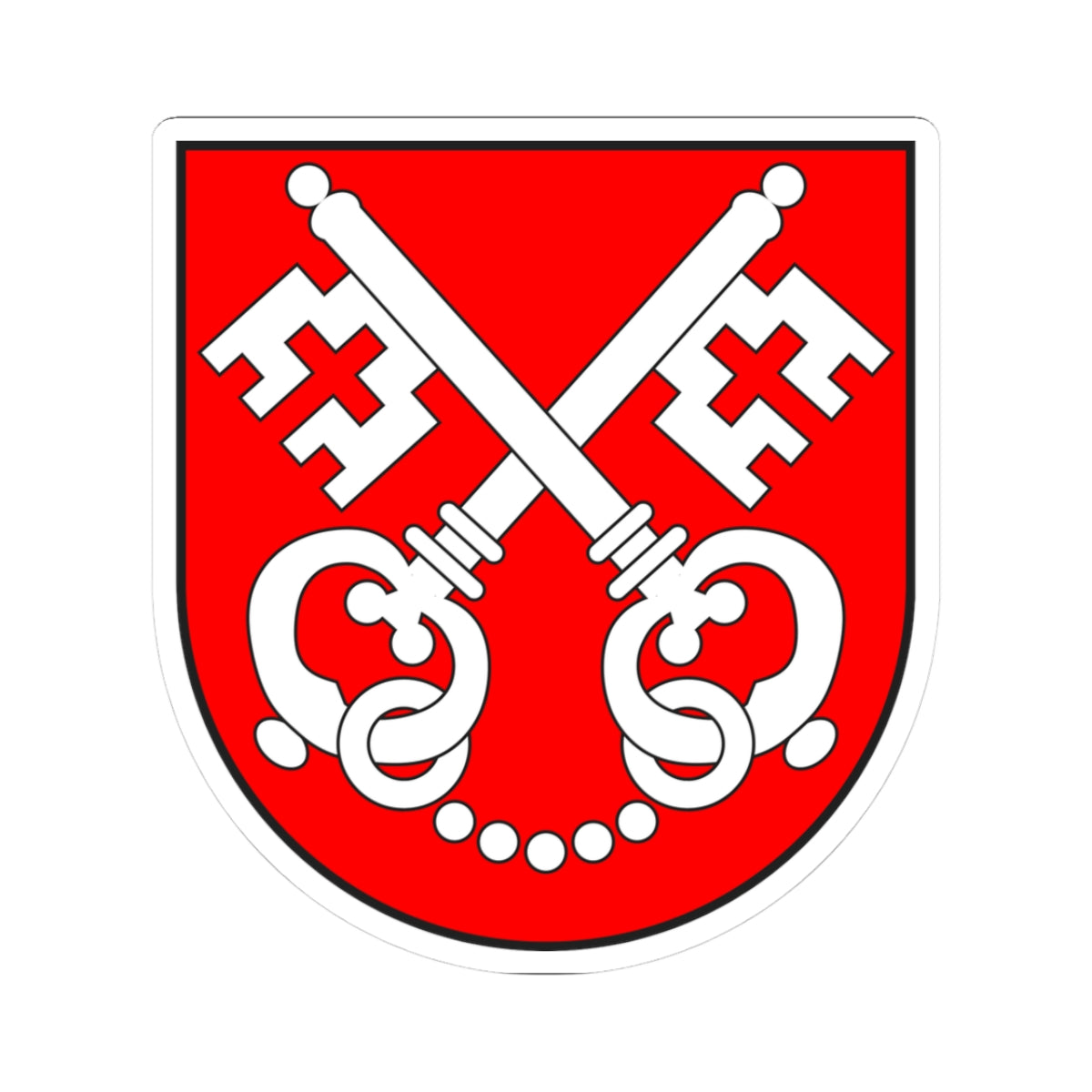 Poschiavo wappen (Switzerland) (Coat of Arms) STICKER Vinyl Kiss-Cut Decal