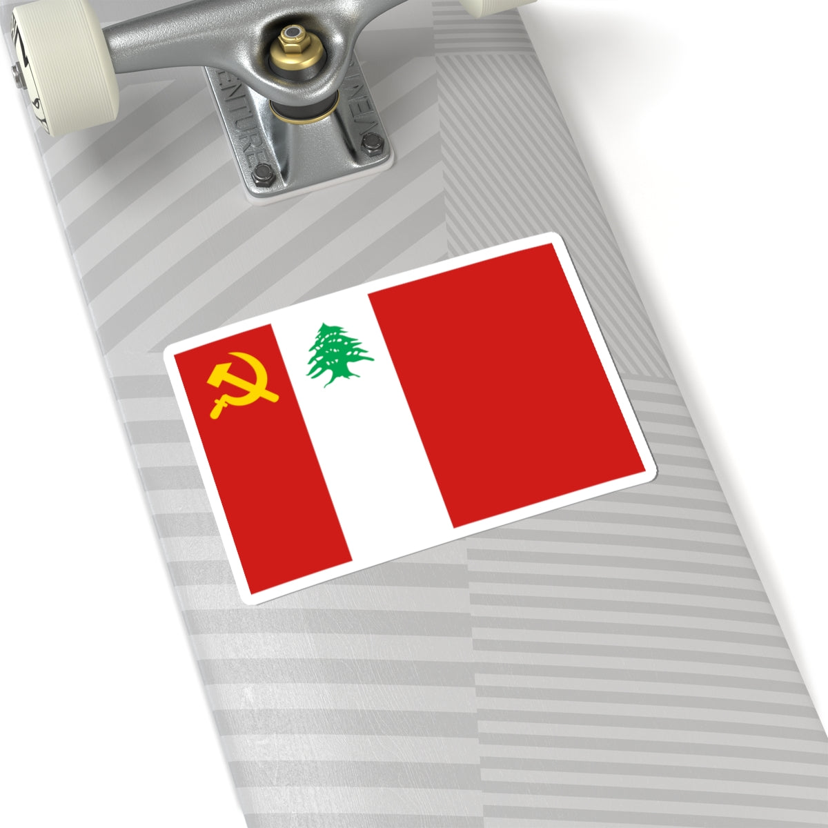Flag of the Lebanese Communist Party (Lebanon) STICKER Vinyl Kiss-Cut Decal