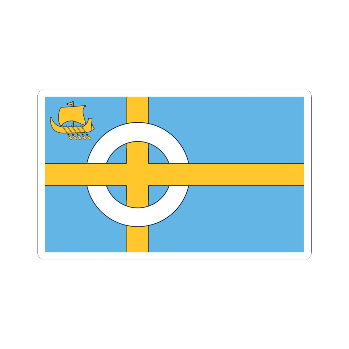 Flag of the Isle of Skye (Scotland) STICKER Vinyl Kiss-Cut Decal