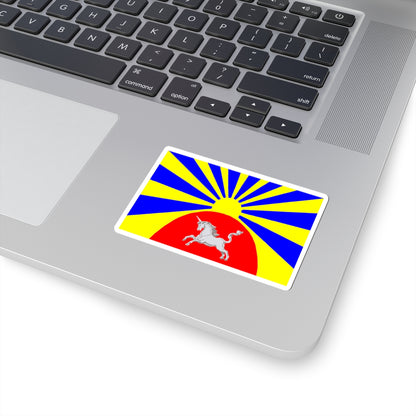 Flag Agalatovo Leningrad oblast (Russia) STICKER Vinyl Kiss-Cut Decal