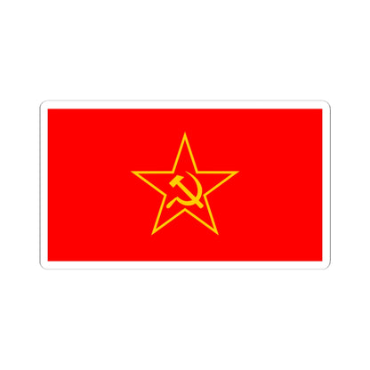 Communist Party of Burma flag 1970 (Myanmar) STICKER Vinyl Kiss-Cut Decal