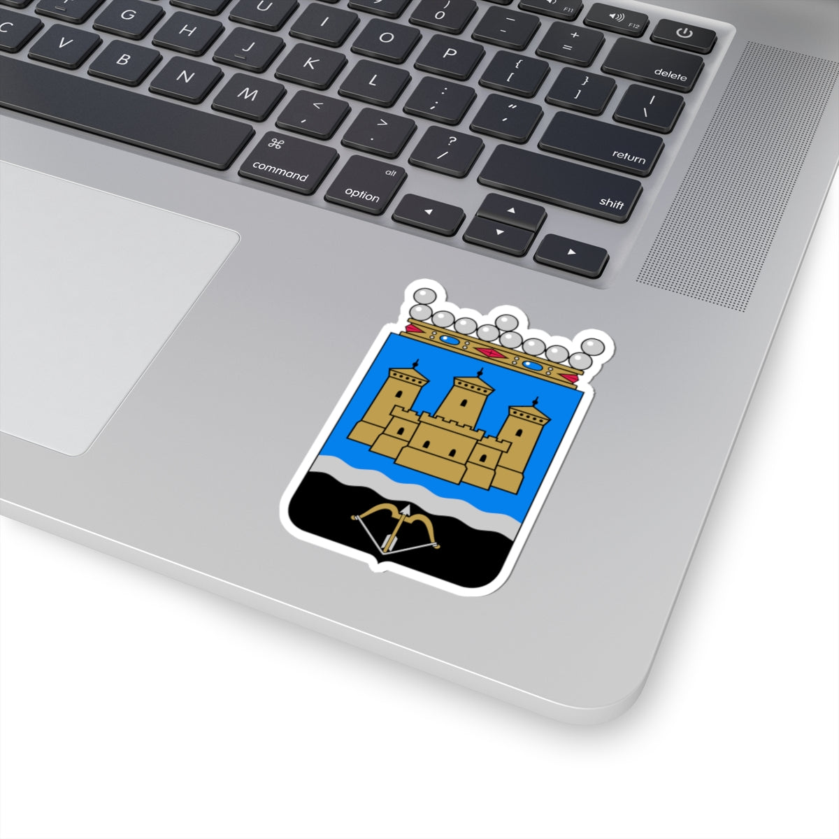 Savonlinna.vaakuna (Finland) (Coat of Arms) STICKER Vinyl Kiss-Cut Decal