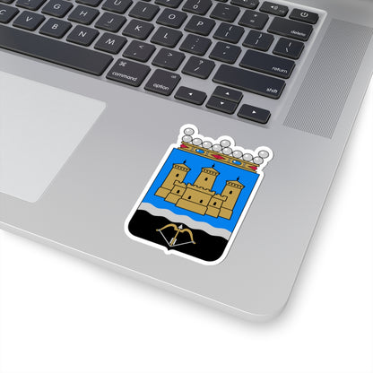 Savonlinna.vaakuna (Finland) (Coat of Arms) STICKER Vinyl Kiss-Cut Decal
