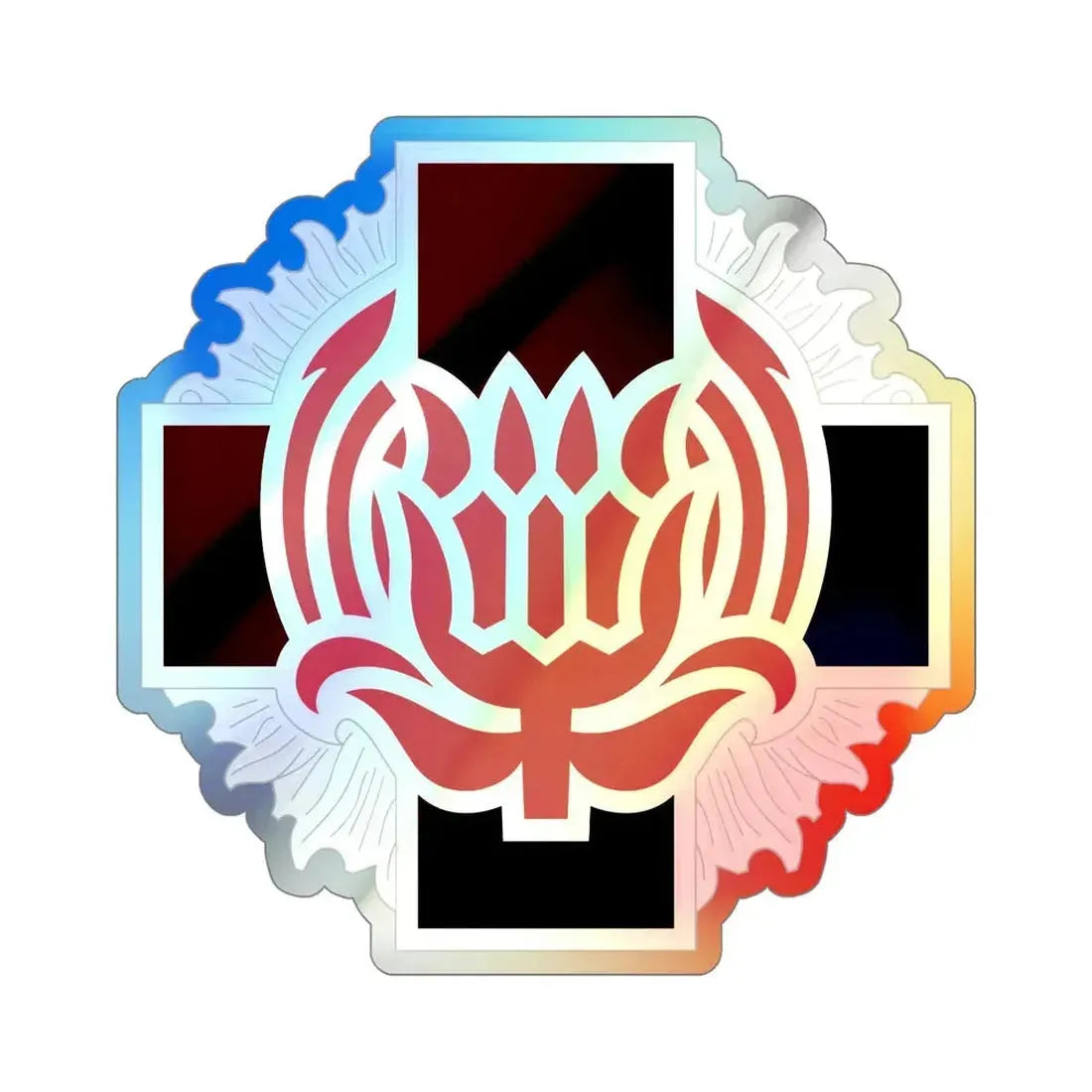 828 Evacuation Hospital (U.S. Army) Holographic STICKER Die-Cut Vinyl Decal - The Sticker Space