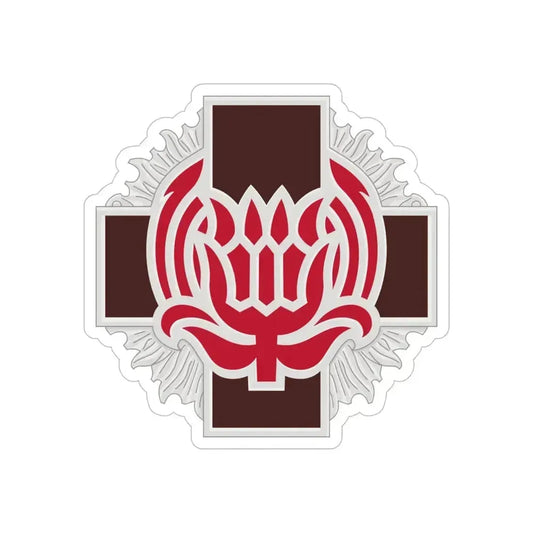 828 Evacuation Hospital (U.S. Army) REVERSE PRINT Transparent Die-Cut STICKER 6 Inch Die-Cut Transparent - The Sticker Space