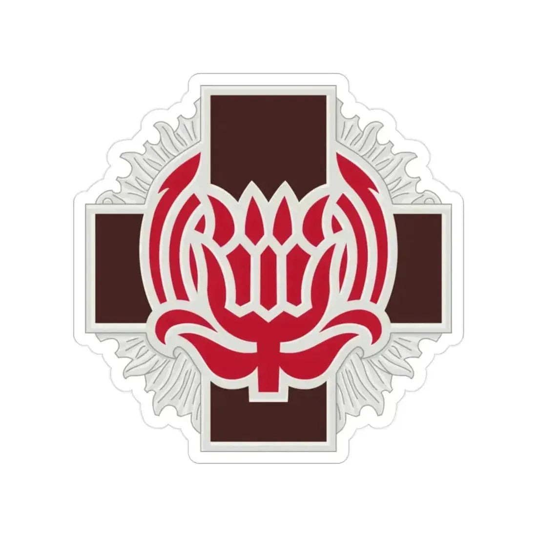 828 Evacuation Hospital (U.S. Army) Transparent STICKER Die-Cut Vinyl Decal 2 Inch - The Sticker Space