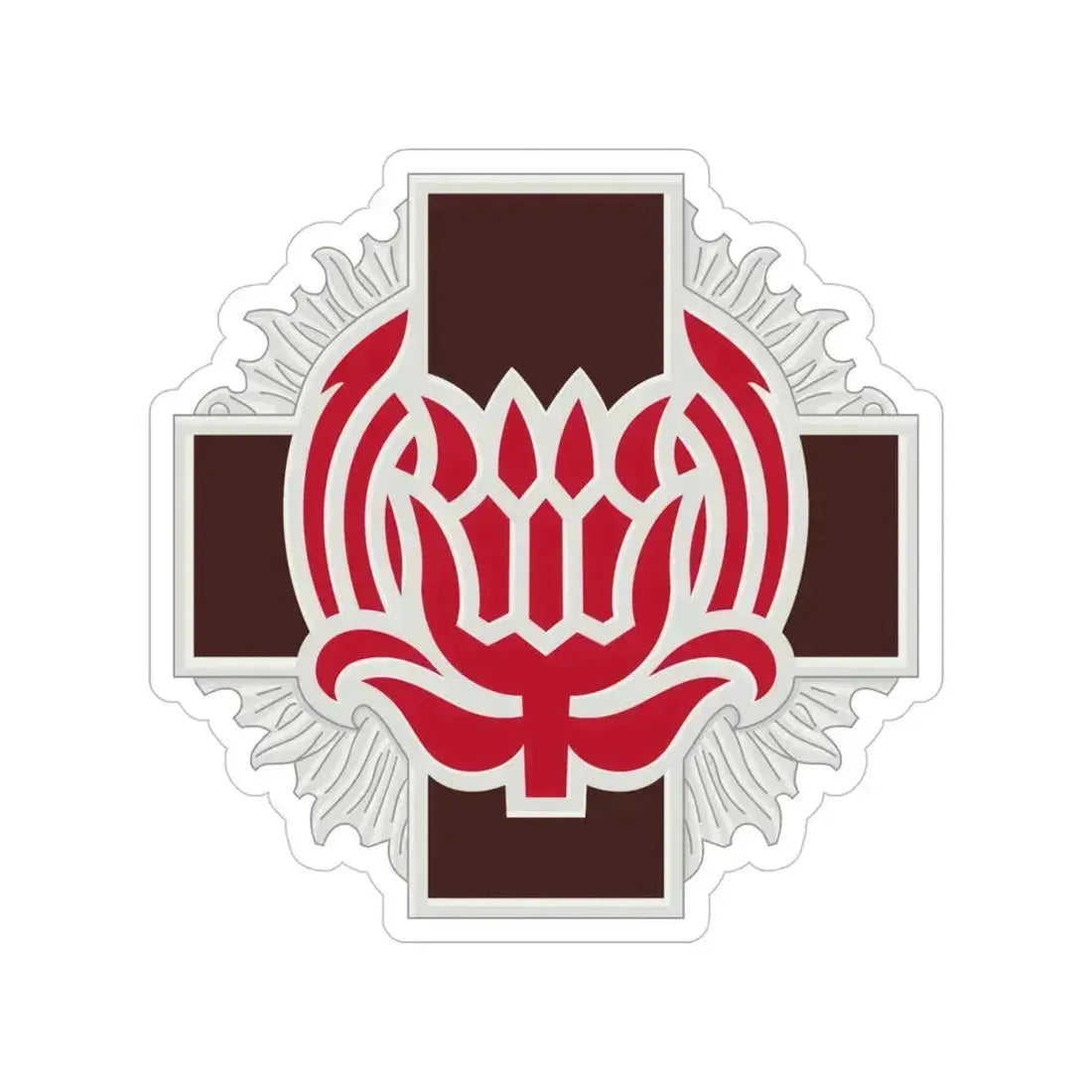 828 Evacuation Hospital (U.S. Army) Transparent STICKER Die-Cut Vinyl Decal 4 Inch - The Sticker Space
