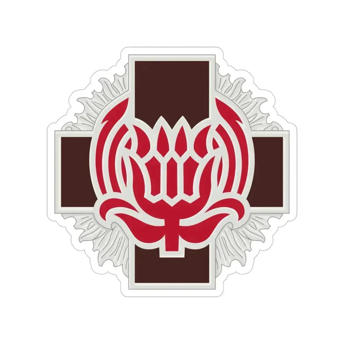 828 Evacuation Hospital (U.S. Army) Transparent STICKER Die-Cut Vinyl Decal 6 Inch - The Sticker Space