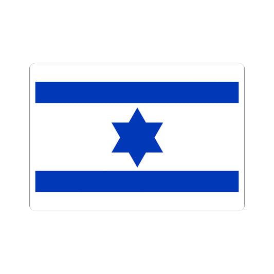 Flag of Israel 1948 3-2 (Israel) STICKER Vinyl Kiss-Cut Decal