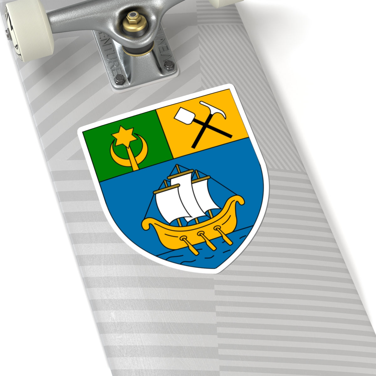 Béni Saf Coat of Arms French Algeria (Algeria) (Coat of Arms) STICKER Vinyl Kiss-Cut Decal