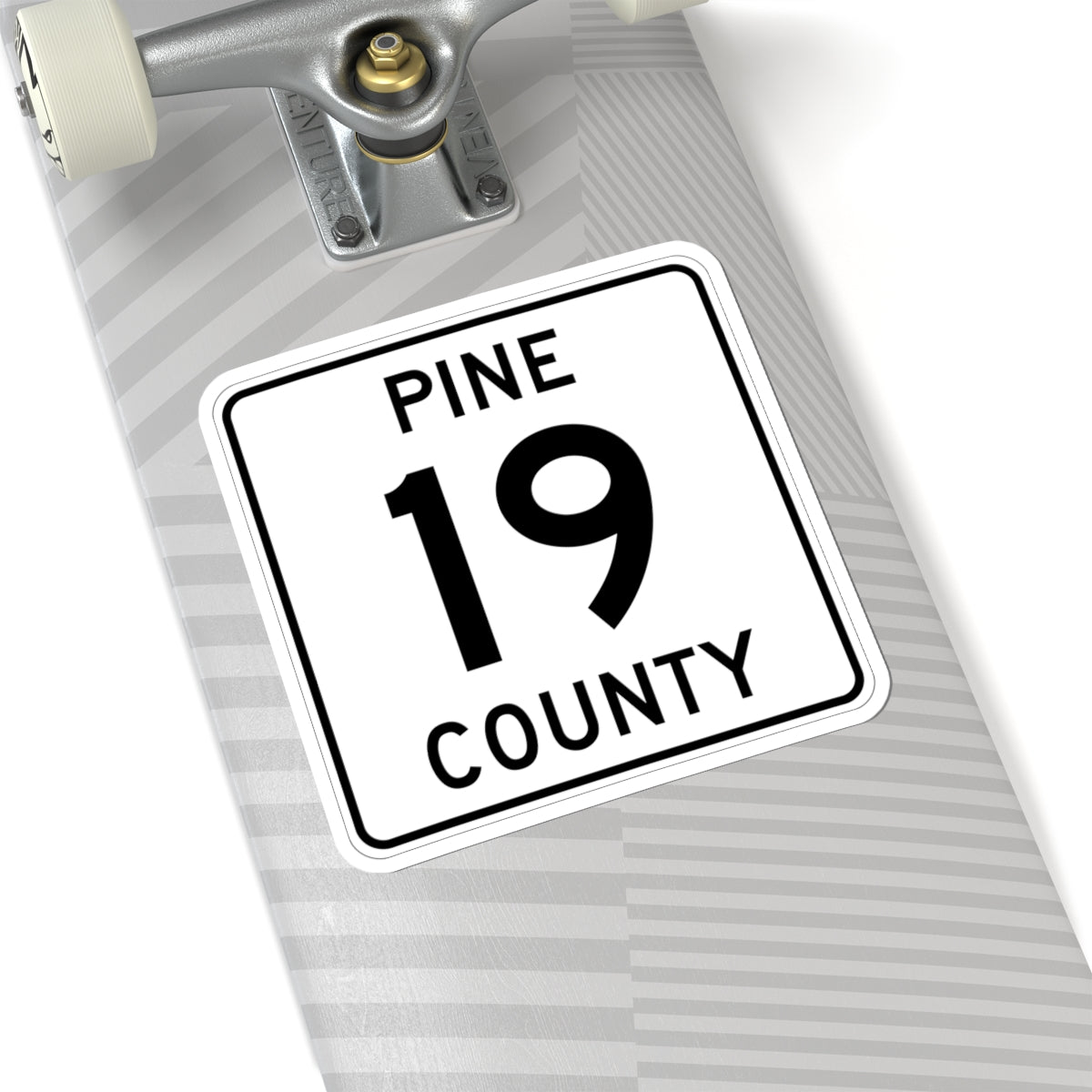 Pine County Route 19 MN (Minnesota) (Road Sign) STICKER Vinyl Kiss-Cut Decal
