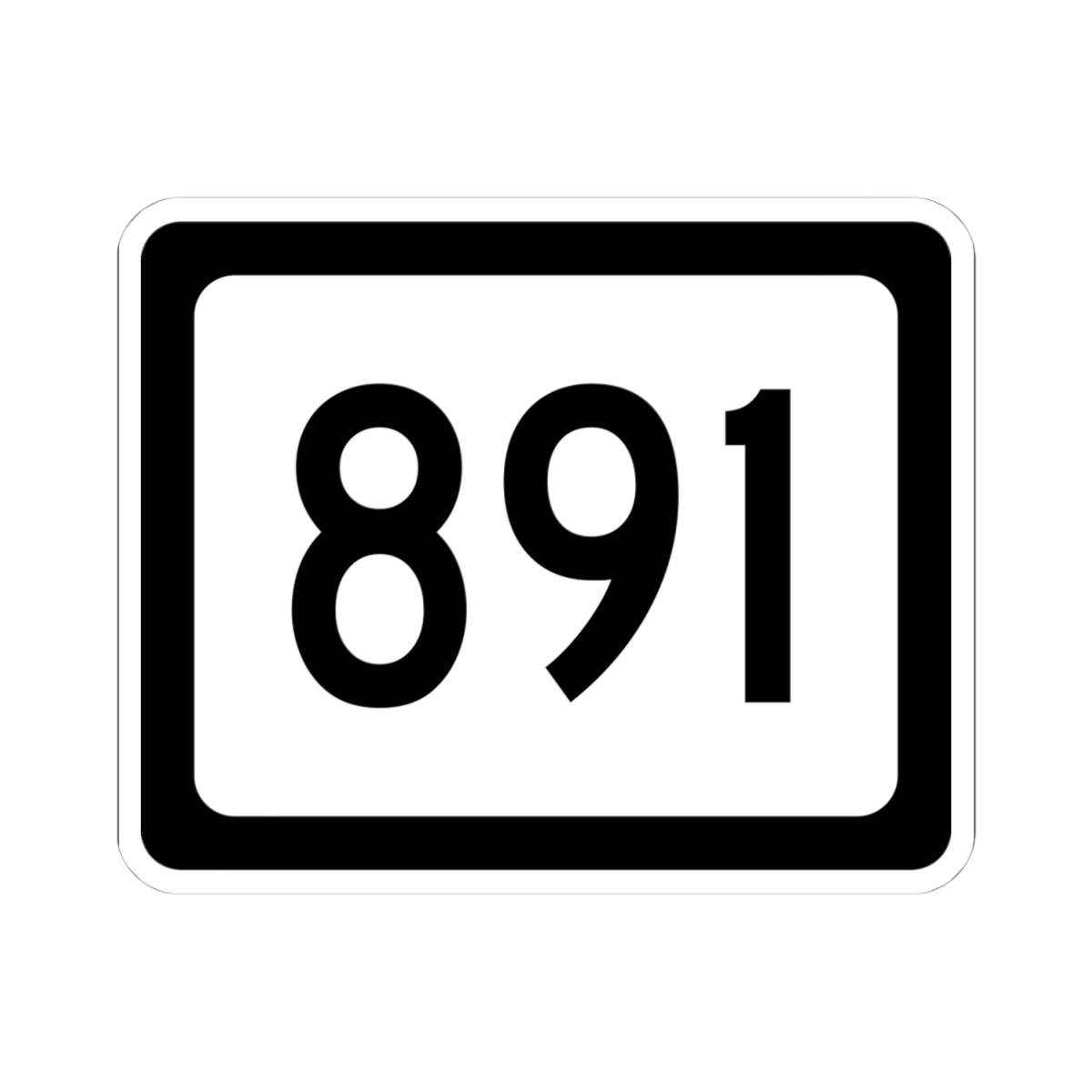 WV-891 (Virginia) (Road Sign) STICKER Vinyl Kiss-Cut Decal