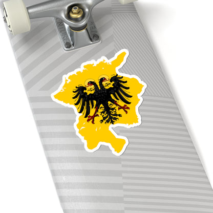 Flag-map of Holy Roman Empire 1600 (Germany) STICKER Vinyl Kiss-Cut Decal
