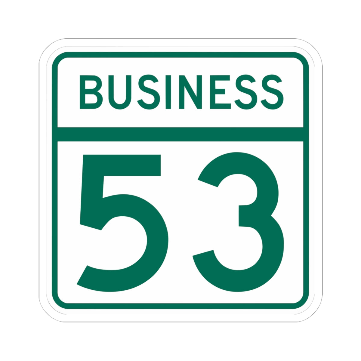 MD Route 53 Business (Maryland) (Road Sign) STICKER Vinyl Kiss-Cut Decal