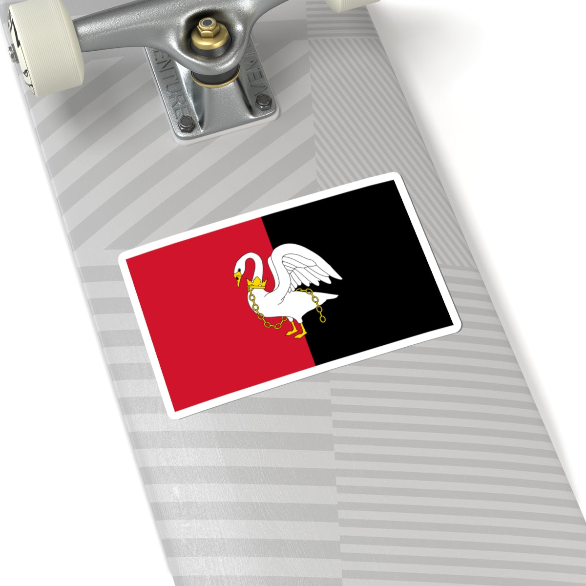 County Flag of Buckinghamshire (England) STICKER Vinyl Kiss-Cut Decal