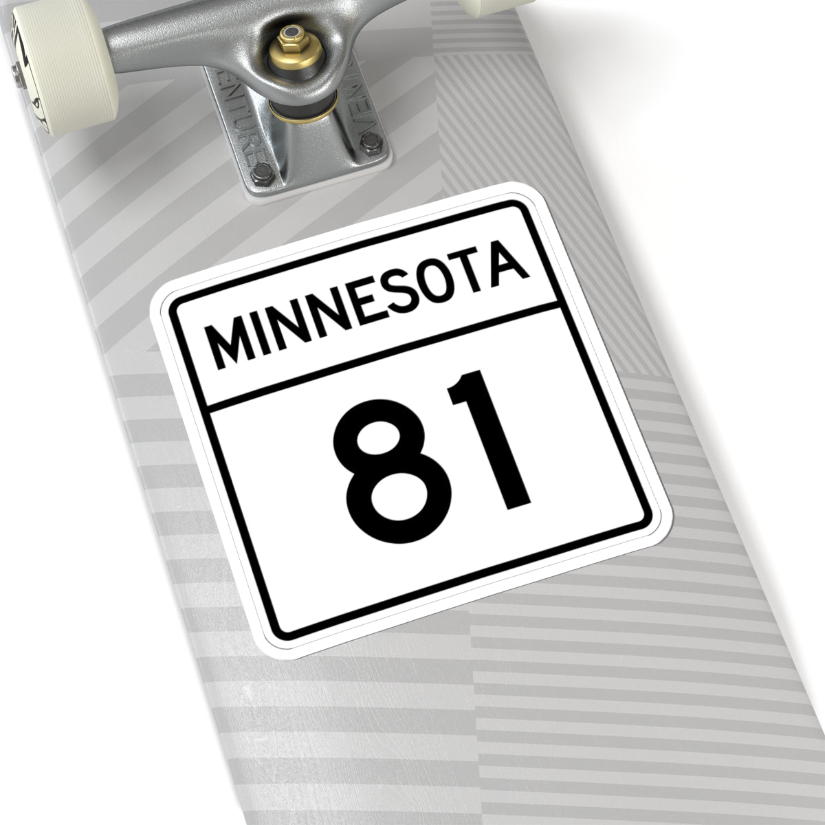 MN-81 1948 (Minnesota) (Road Sign) STICKER Vinyl Kiss-Cut Decal