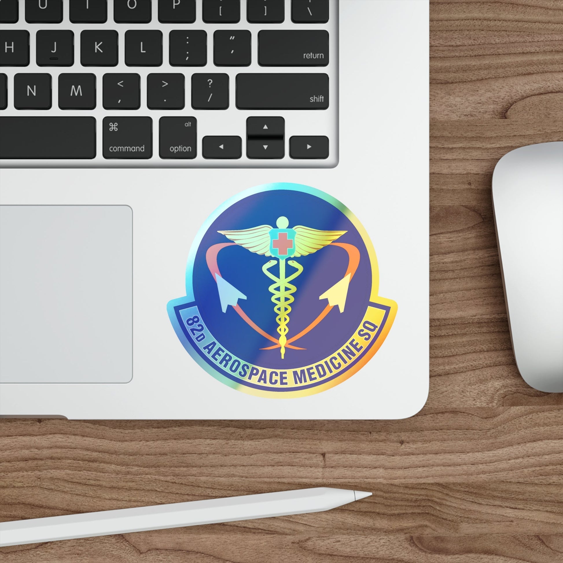 82d Aerospace Medicine Squadron (U.S. Air Force) Holographic STICKER Die-Cut Vinyl Decal-The Sticker Space