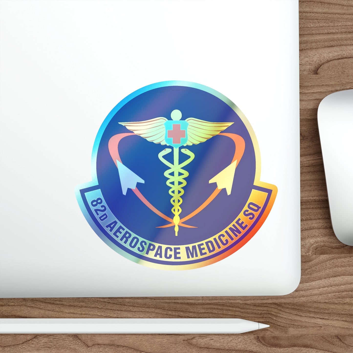 82d Aerospace Medicine Squadron (U.S. Air Force) Holographic STICKER Die-Cut Vinyl Decal-The Sticker Space