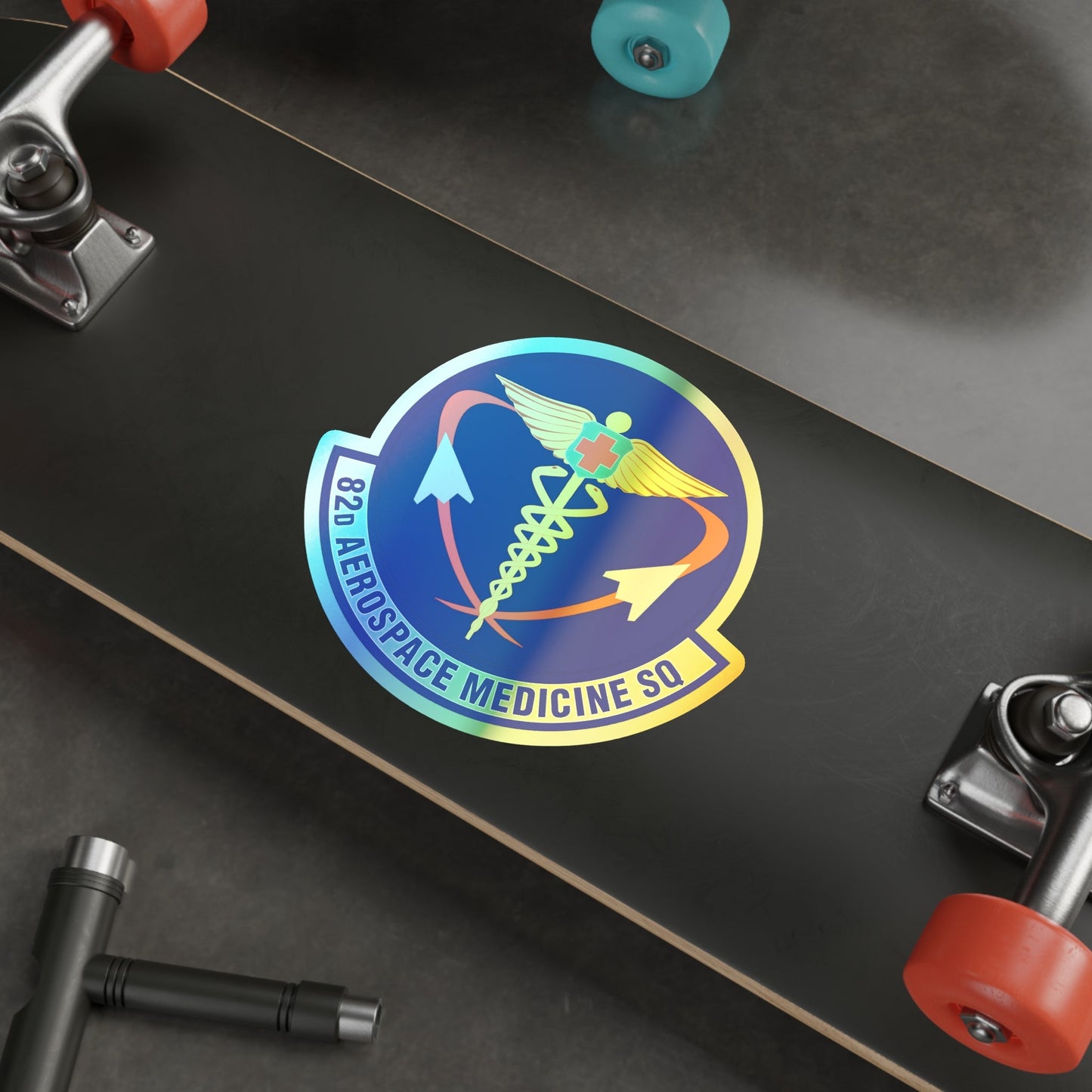 82d Aerospace Medicine Squadron (U.S. Air Force) Holographic STICKER Die-Cut Vinyl Decal-The Sticker Space