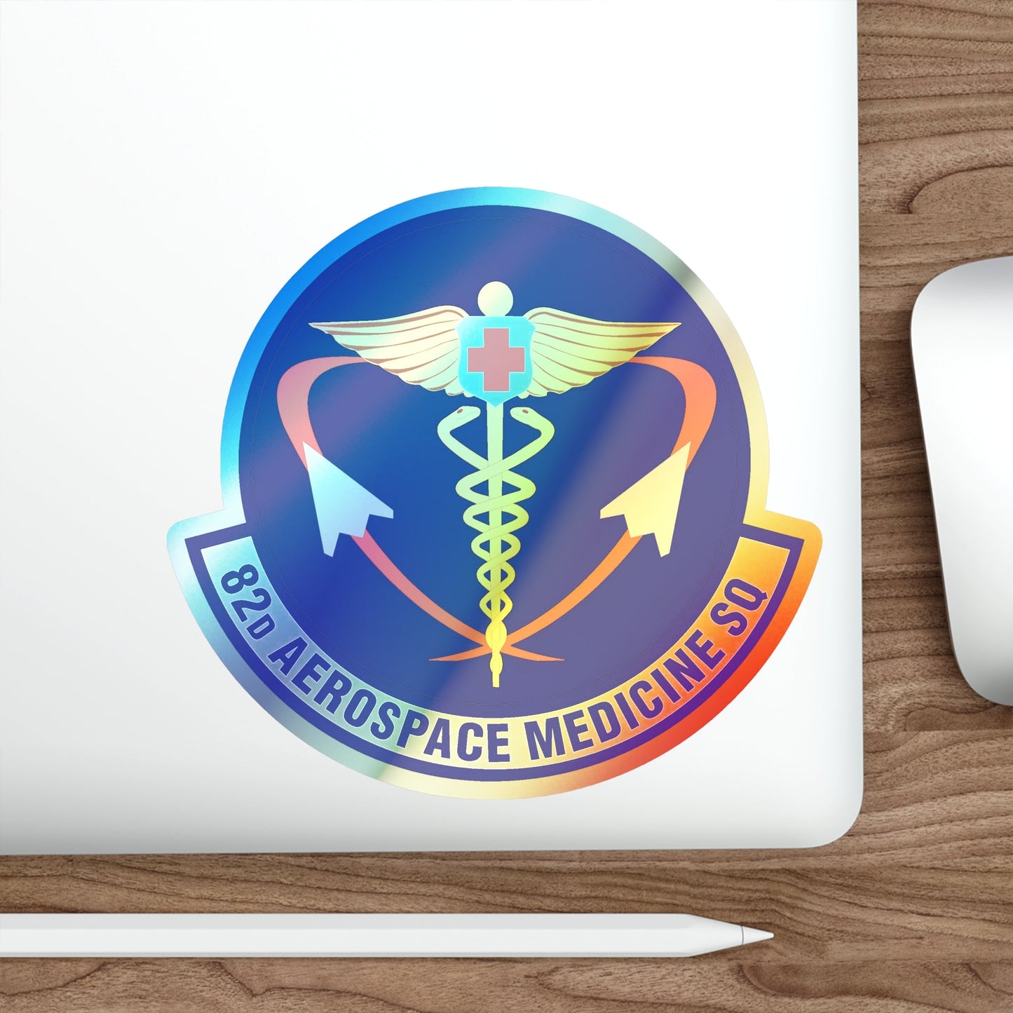 82d Aerospace Medicine Squadron (U.S. Air Force) Holographic STICKER Die-Cut Vinyl Decal-The Sticker Space