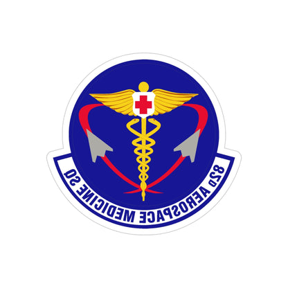 82d Aerospace Medicine Squadron (U.S. Air Force) REVERSE PRINT Transparent STICKER-4" × 4"-The Sticker Space