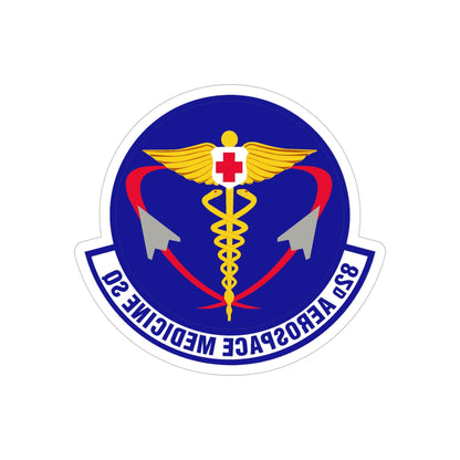 82d Aerospace Medicine Squadron (U.S. Air Force) REVERSE PRINT Transparent STICKER-5" × 5"-The Sticker Space