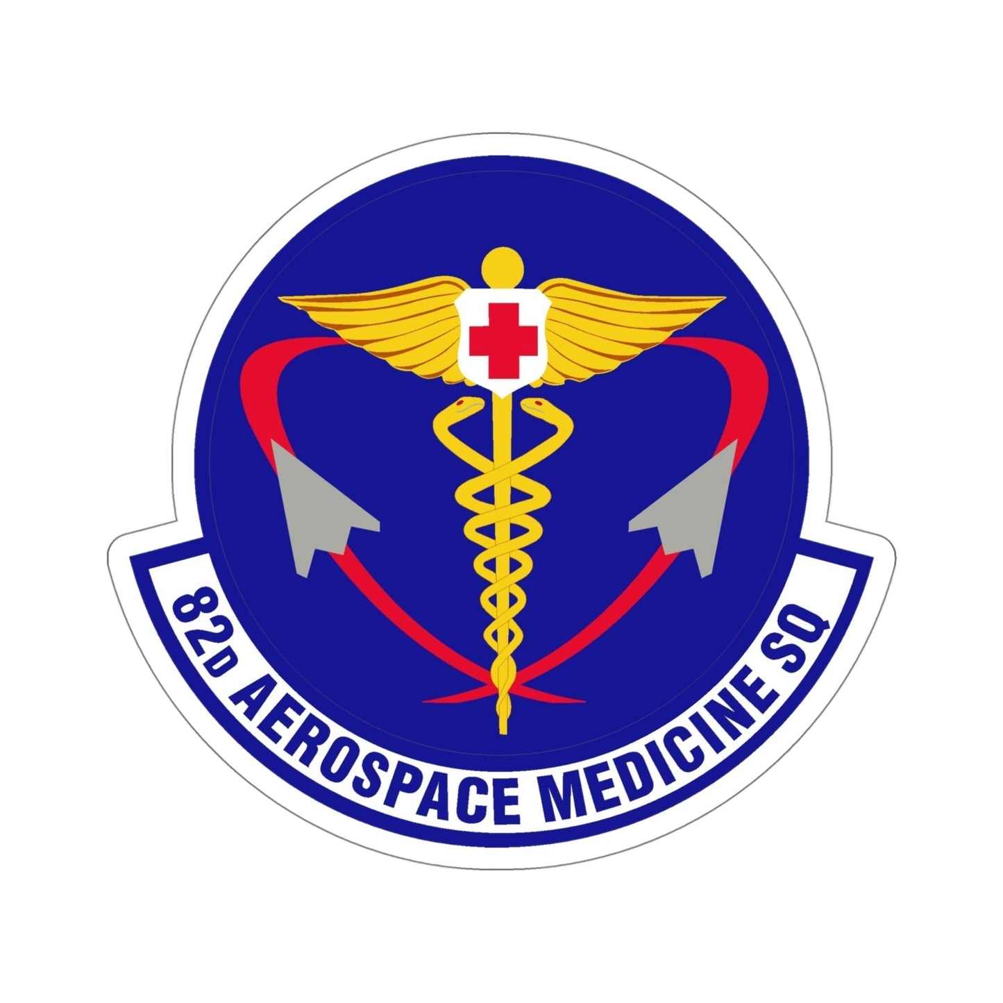 82d Aerospace Medicine Squadron (U.S. Air Force) STICKER Vinyl Die-Cut Decal-5 Inch-The Sticker Space
