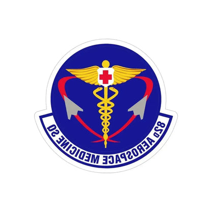 82d Aerospace Medicine Squadron (U.S. Air Force) REVERSE PRINT Transparent Die-Cut STICKER 5 Inch Die-Cut Transparent - The Sticker Space