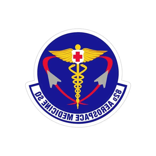 82d Aerospace Medicine Squadron (U.S. Air Force) REVERSE PRINT Transparent Die-Cut STICKER 6 Inch Die-Cut Transparent - The Sticker Space