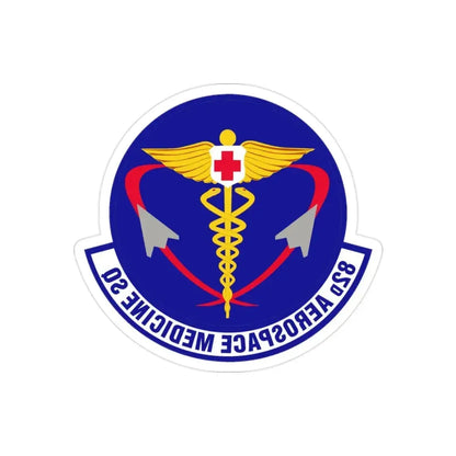 82d Aerospace Medicine Squadron (U.S. Air Force) REVERSE PRINT Transparent Die-Cut STICKER - The Sticker Space