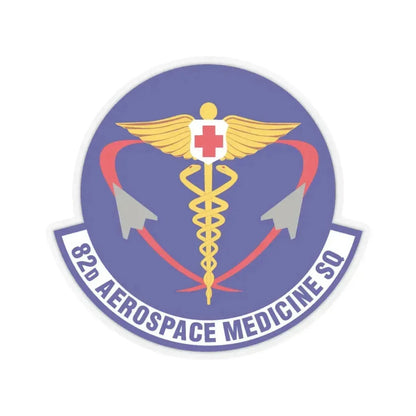 82d Aerospace Medicine Squadron (U.S. Air Force) STICKER Vinyl Kiss-Cut Decal 3 Inch Transparent - The Sticker Space