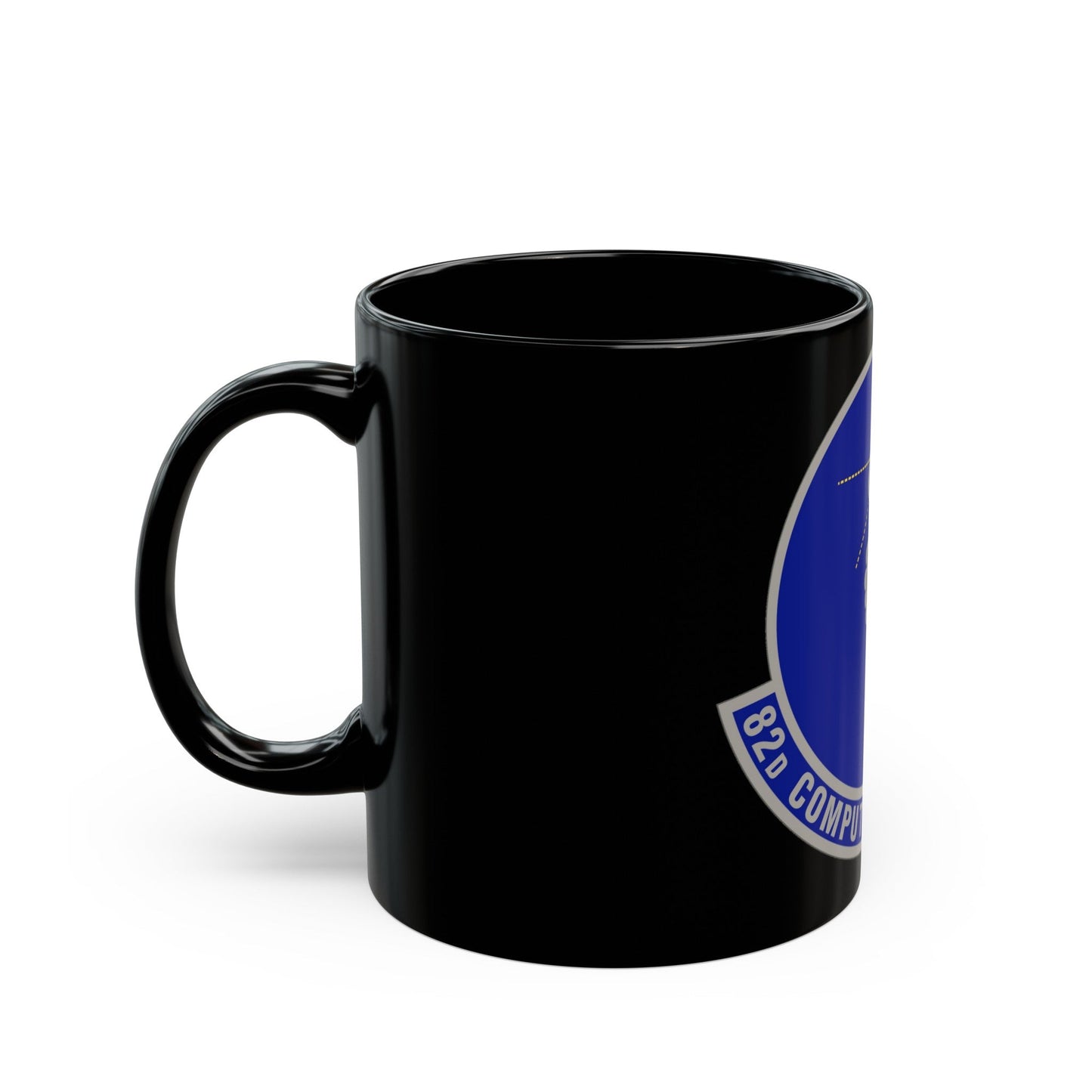 82d Computer Systems Squadron (U.S. Air Force) Black Coffee Mug-The Sticker Space