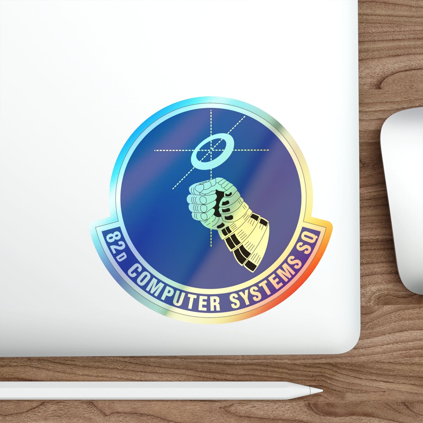 82d Computer Systems Squadron (U.S. Air Force) Holographic STICKER Die-Cut Vinyl Decal-The Sticker Space