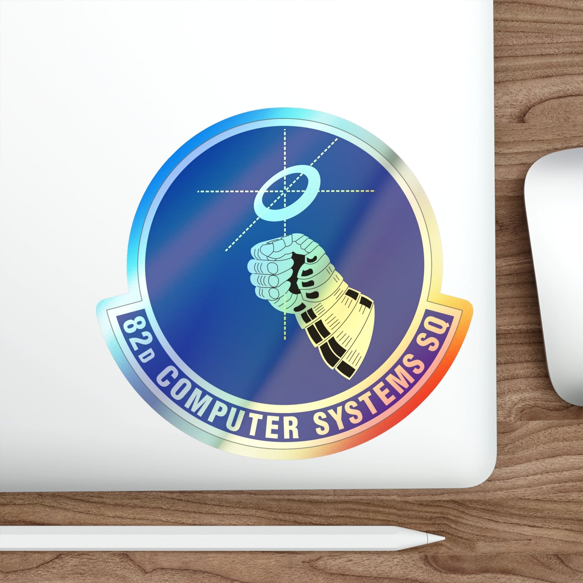 82d Computer Systems Squadron (U.S. Air Force) Holographic STICKER Die-Cut Vinyl Decal-The Sticker Space