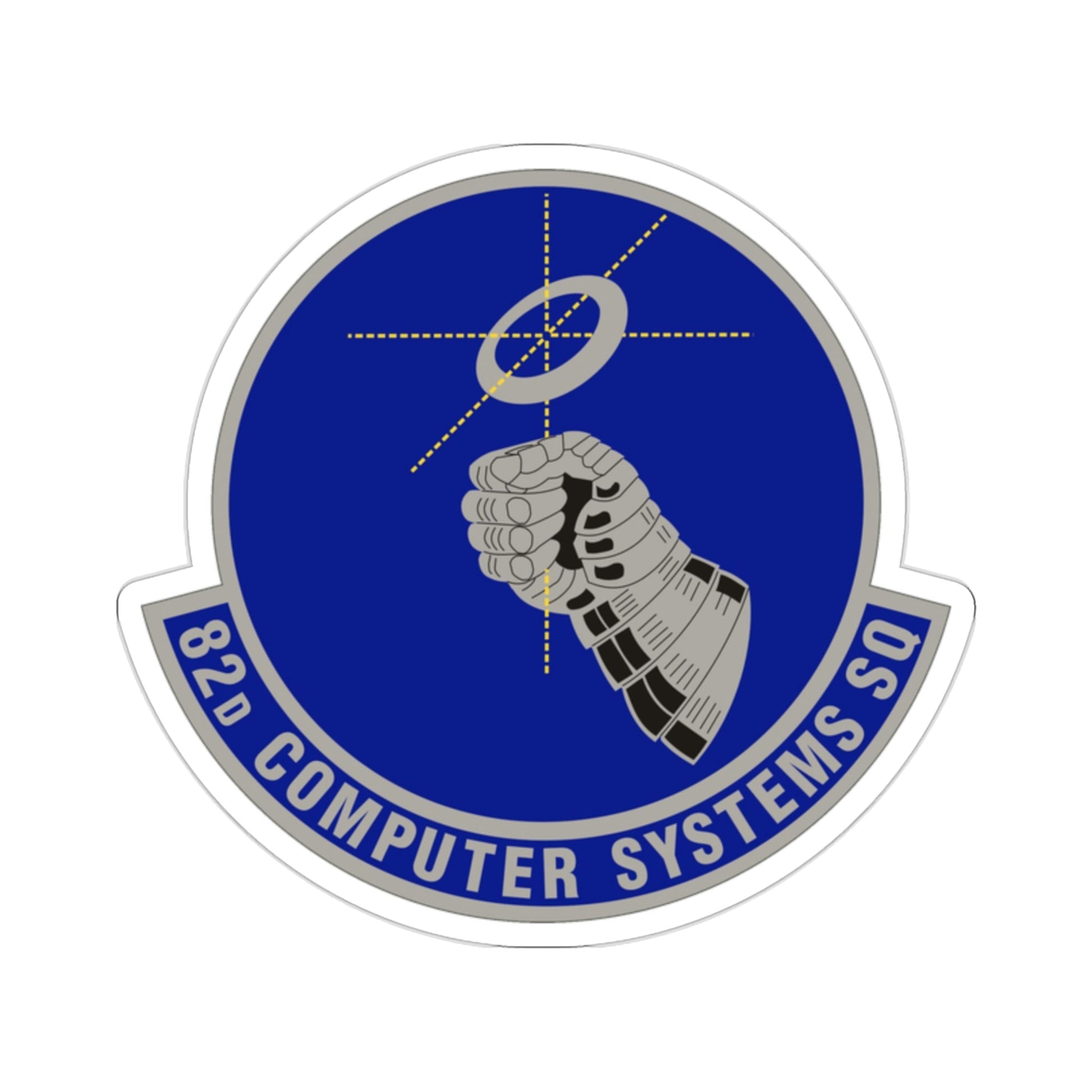 82d Computer Systems Squadron (U.S. Air Force) STICKER Vinyl Die-Cut Decal-2 Inch-The Sticker Space